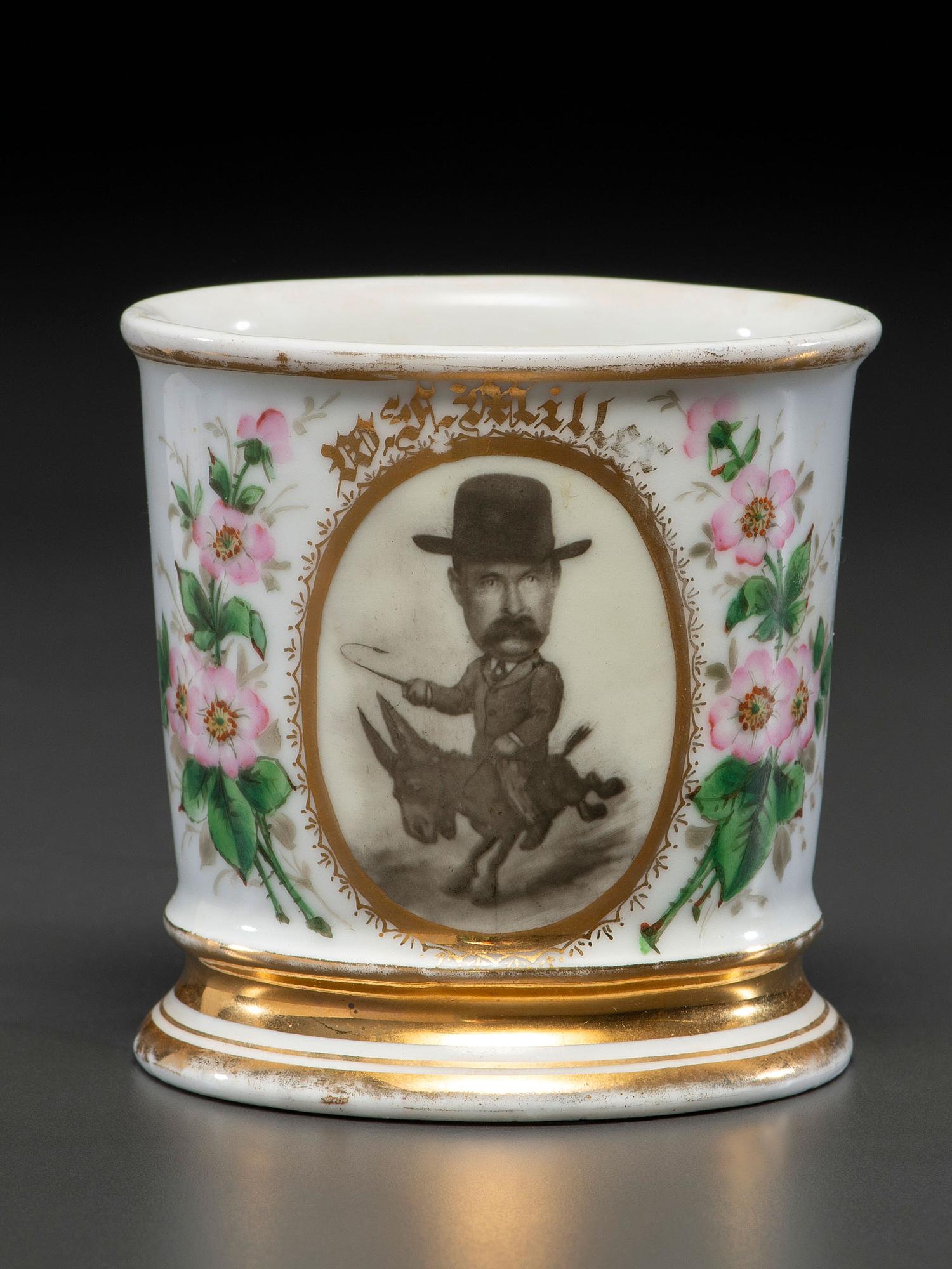 A Politician's Porcelain Occupational Shaving Mug