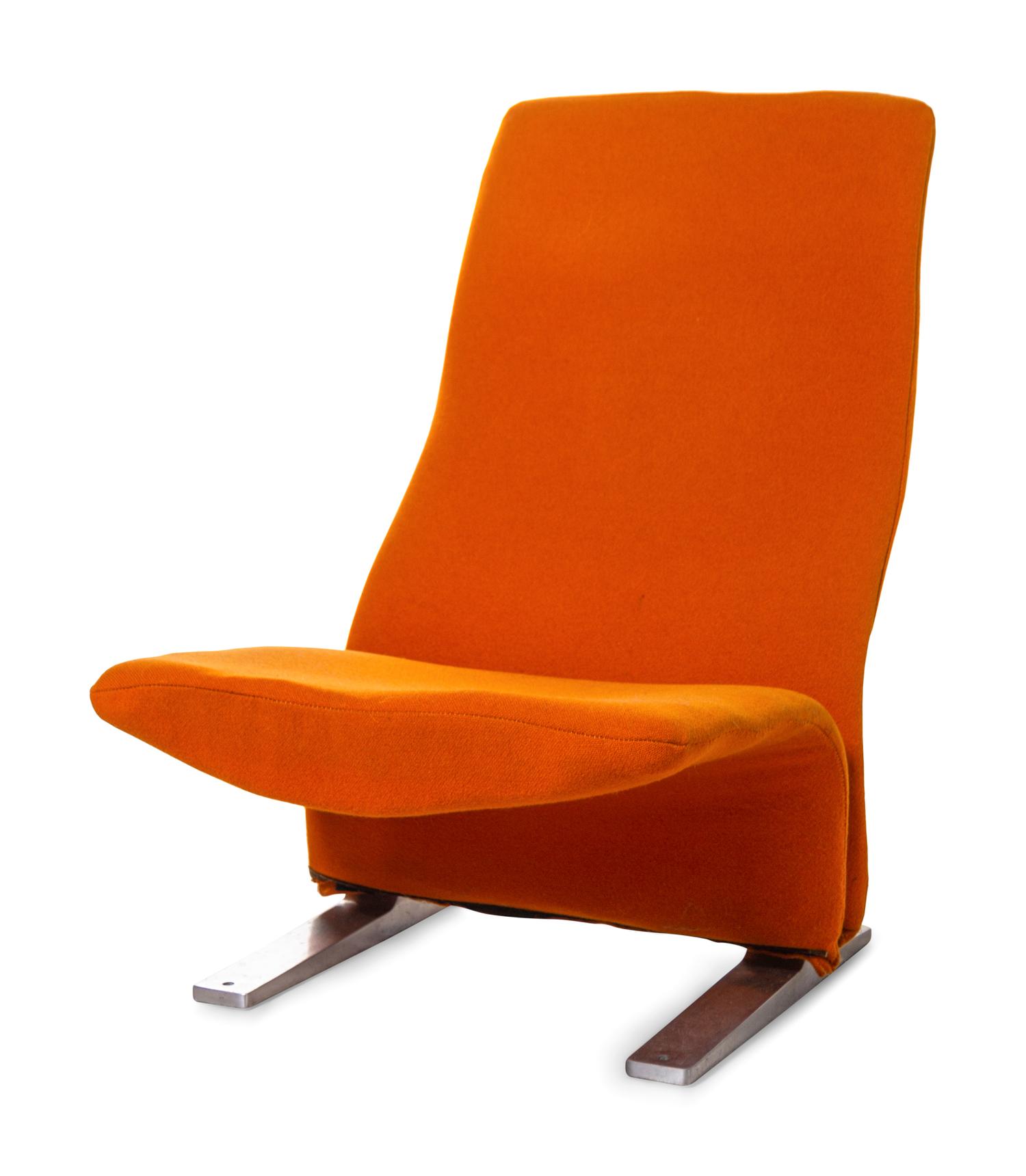 Concorde Lounge Chair and Model 598 Lounge Chair, together with an Olivier Mourgue Ottoman, Artifort, France / Netherlands