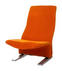 Concorde Lounge Chair and Model 598 Lounge Chair, together with an Olivier Mourgue Ottoman, Artifort, France / Netherlands