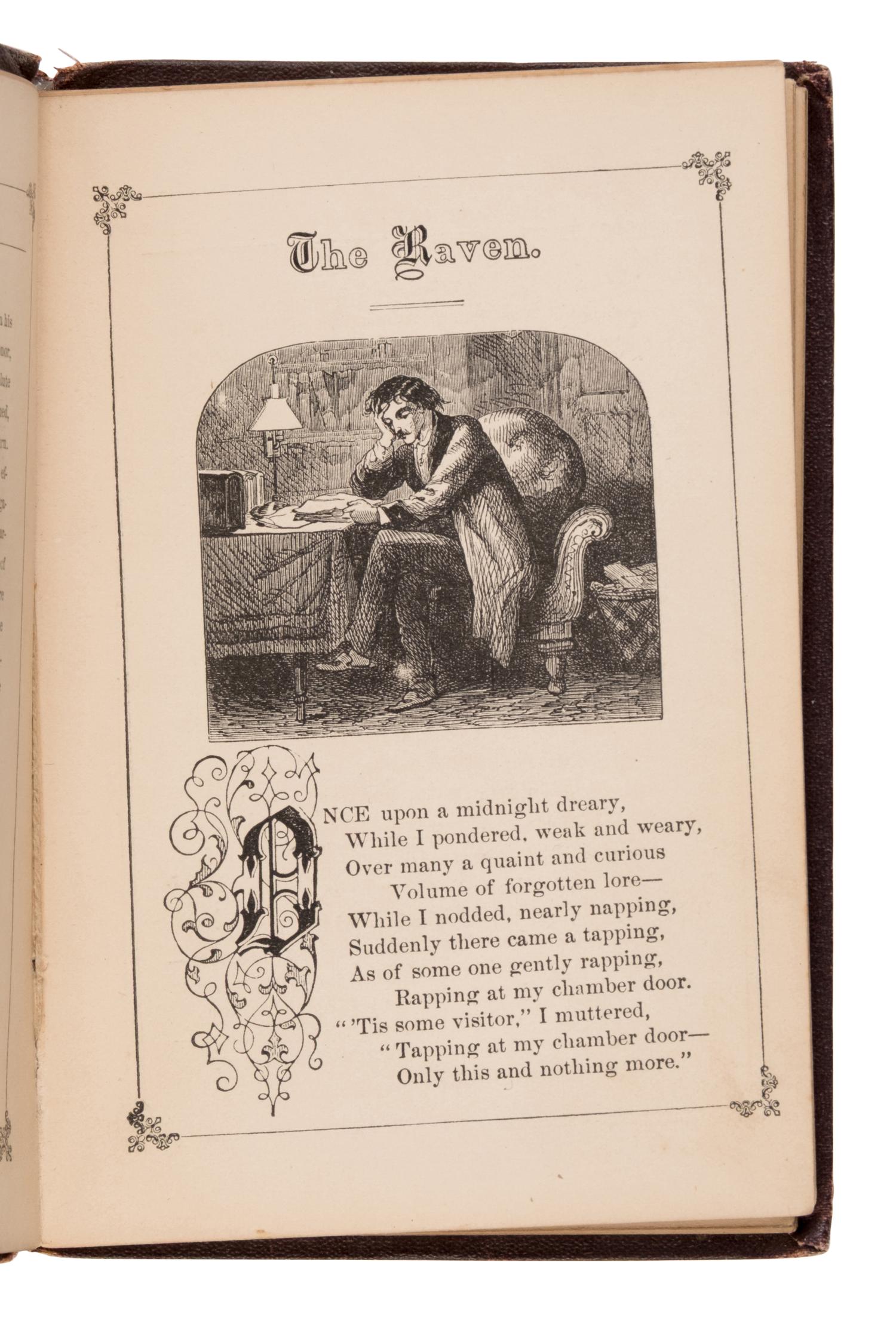Poe, Edgar Allan (1809-1849). The Raven. Illustrated . New York: W. Jennings Demorest, n.d. [1870].