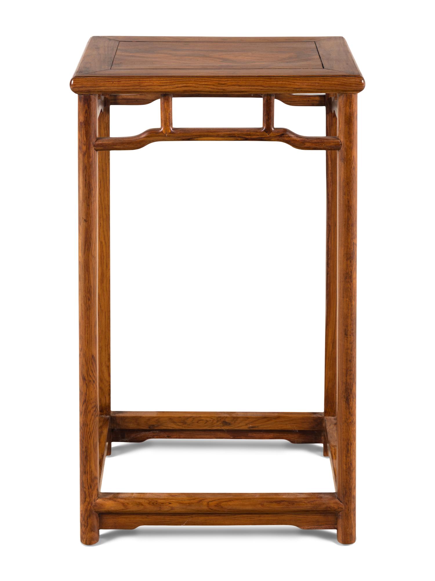 A Chinese Huanghuali Wood Side Table, 20th Century