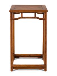 A Chinese Huanghuali Wood Side Table, 20th Century