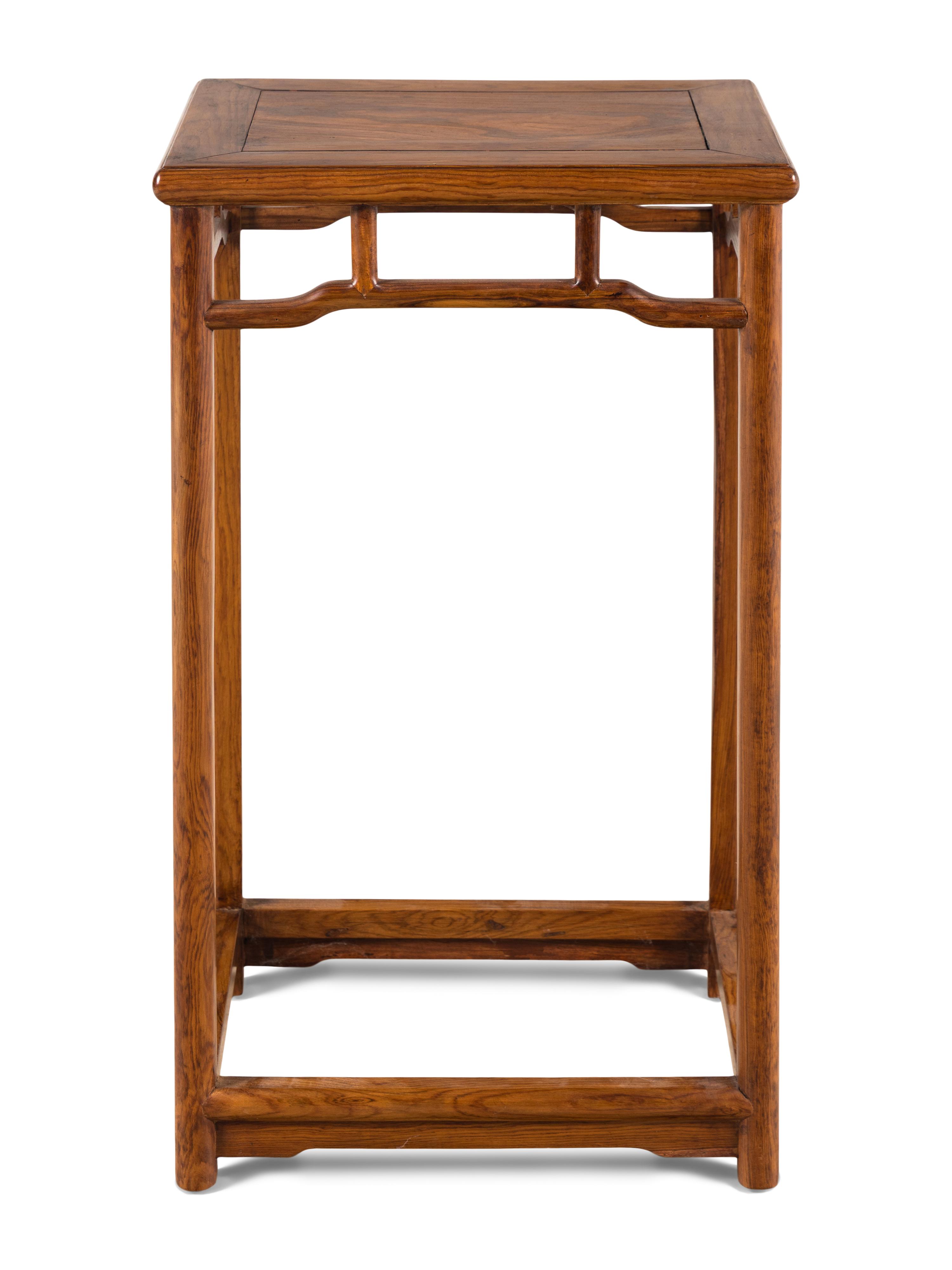 A Chinese Huanghuali Wood Side Table, 20th Century