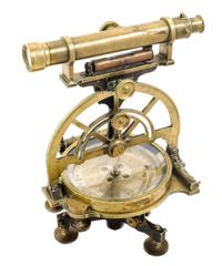An English Brass Transit Height 13 1/4 inches. — TROUGHTON & SIMMS, LONDON, 19TH CENTURY