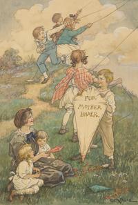 Little Men, Demi Appeared with a Huge Kite, on Which was Printed 'For Mother Bhaer,' 1928