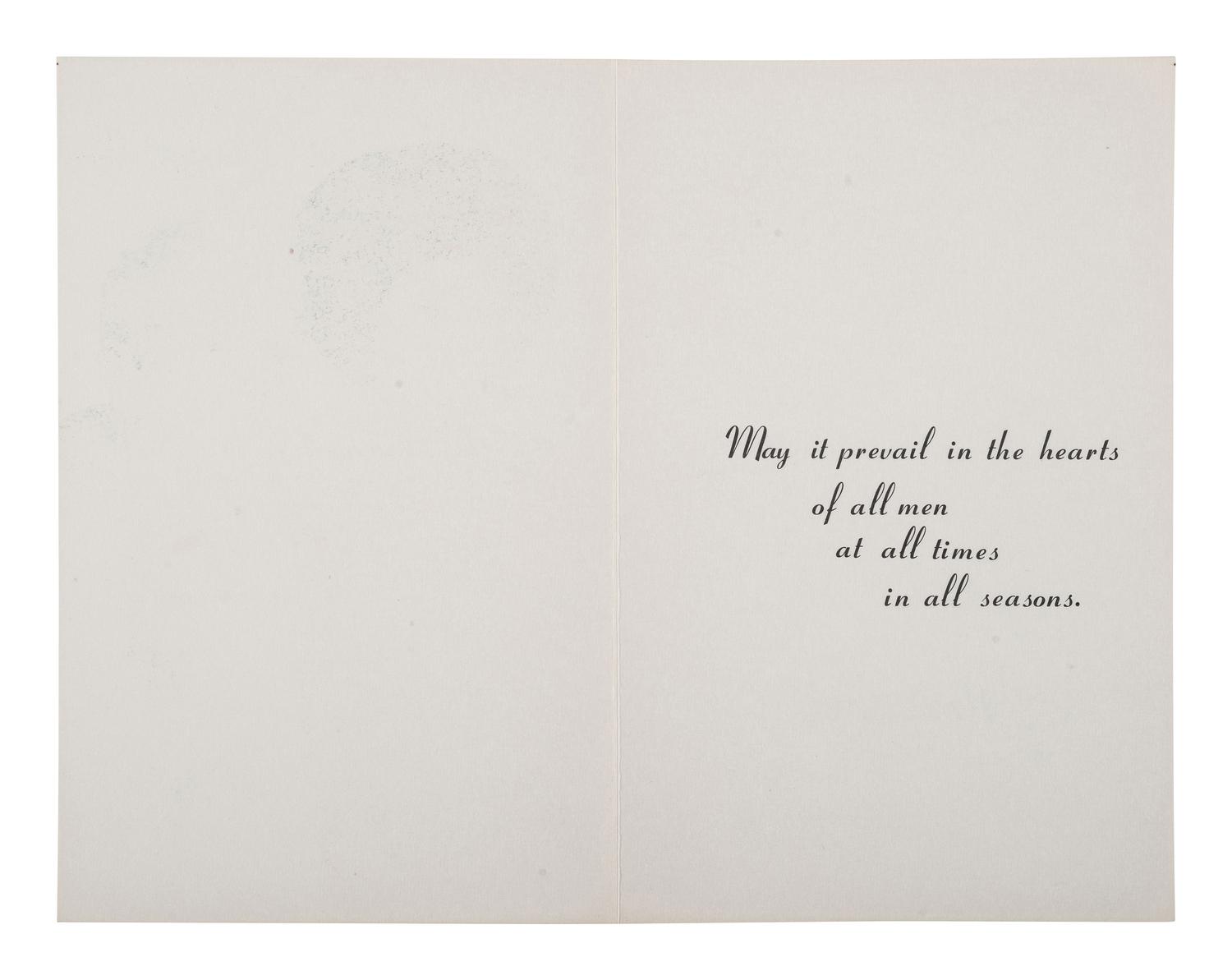 [CIVIL RIGHTS]. "Christmas is a Time of Brotherly Love." 20 unused Christmas cards featuring African American and white subjects. No. Brunswick, NJ: Harrowsmith, Inc., ca 1970.