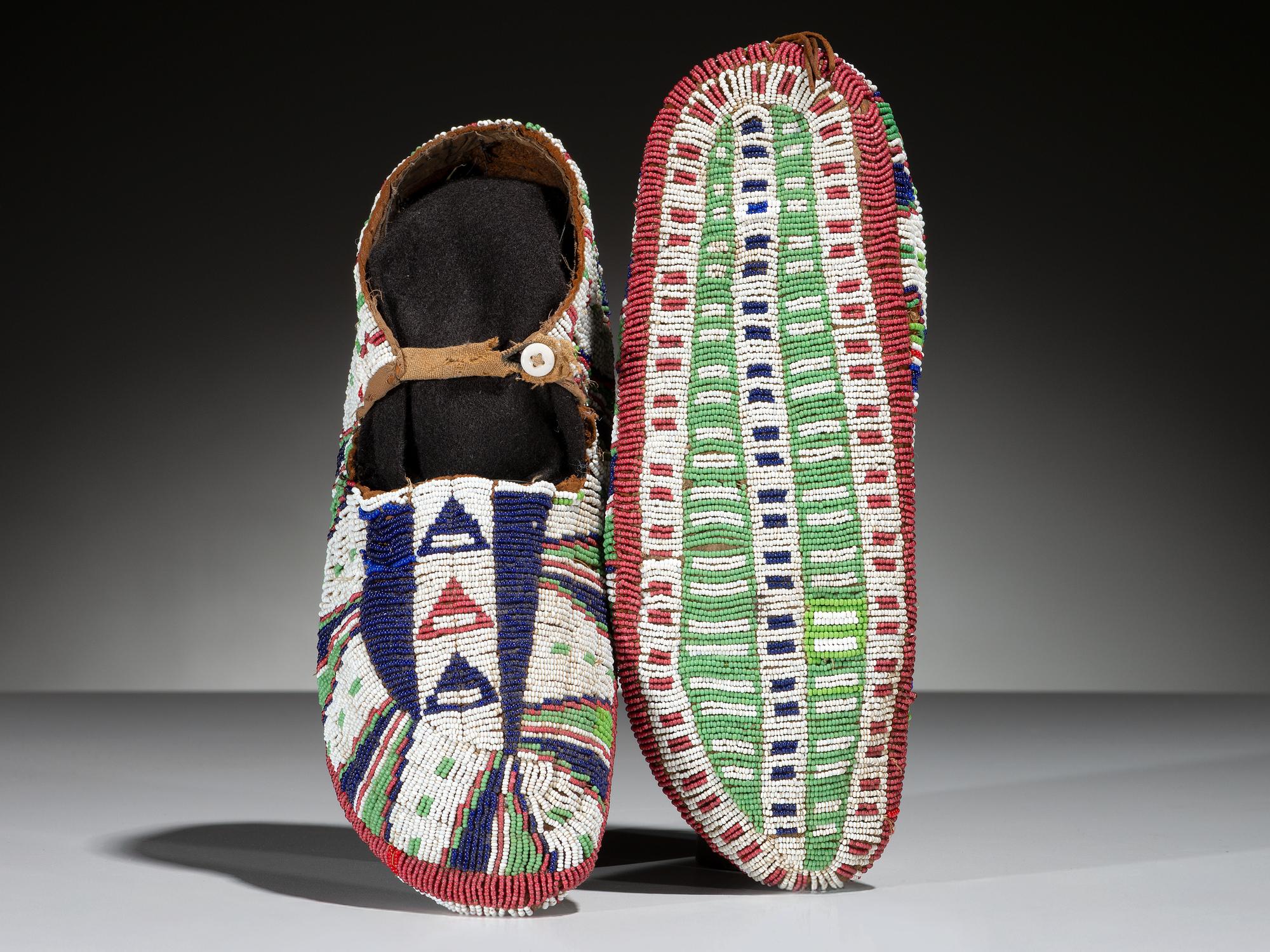 Sioux Fully Beaded Moccasins