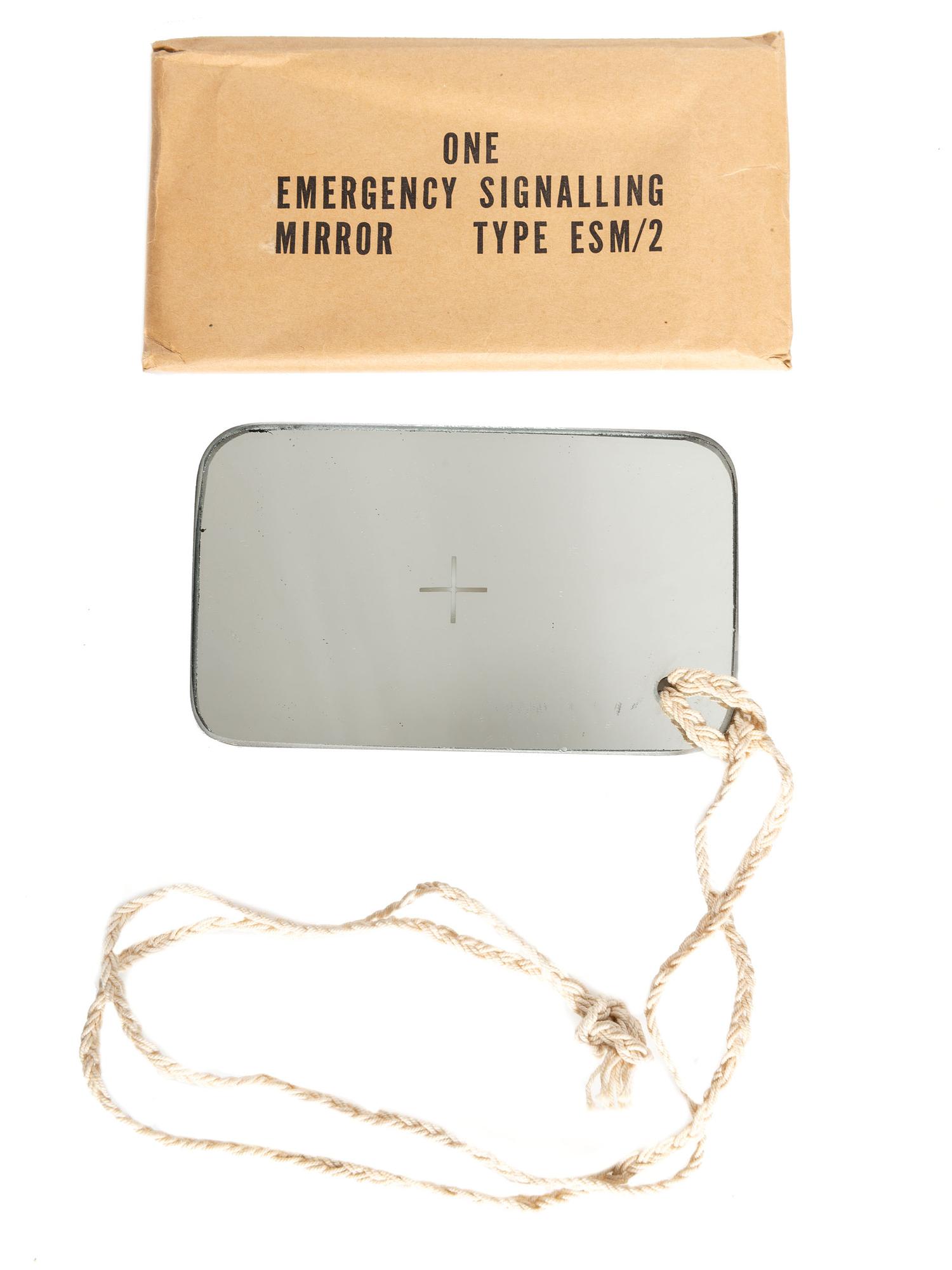[WORLD WAR II]. Aircraft Recognition Silhouette cards and Emergency Signaling Mirror.