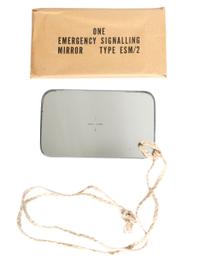 [WORLD WAR II]. Aircraft Recognition Silhouette cards and Emergency Signaling Mirror.