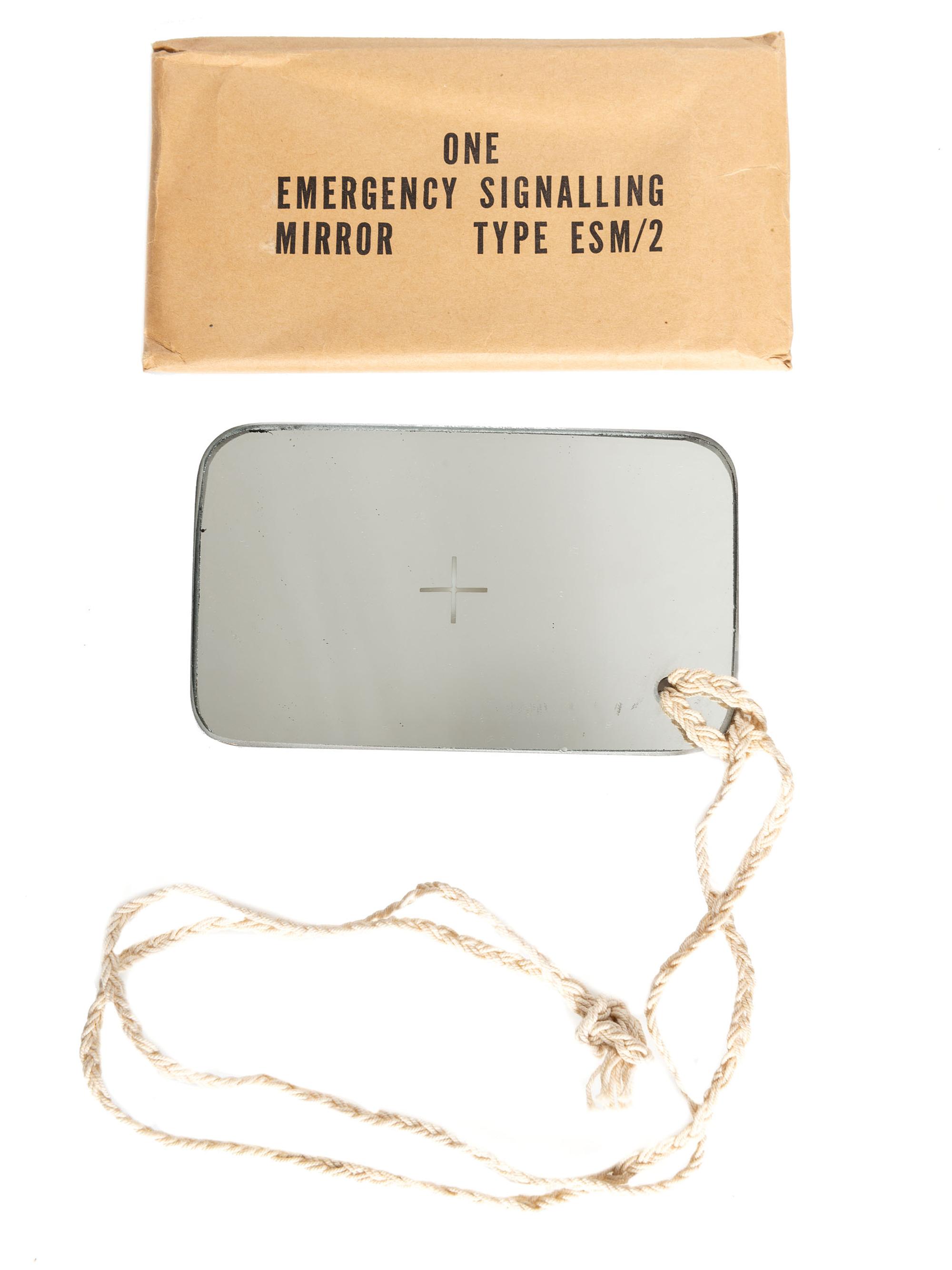 [WORLD WAR II]. Aircraft Recognition Silhouette cards and Emergency Signaling Mirror.
