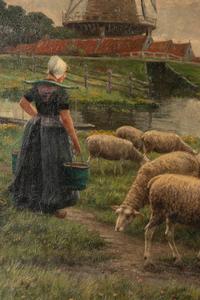 Pastoral Landscape with Windmill
