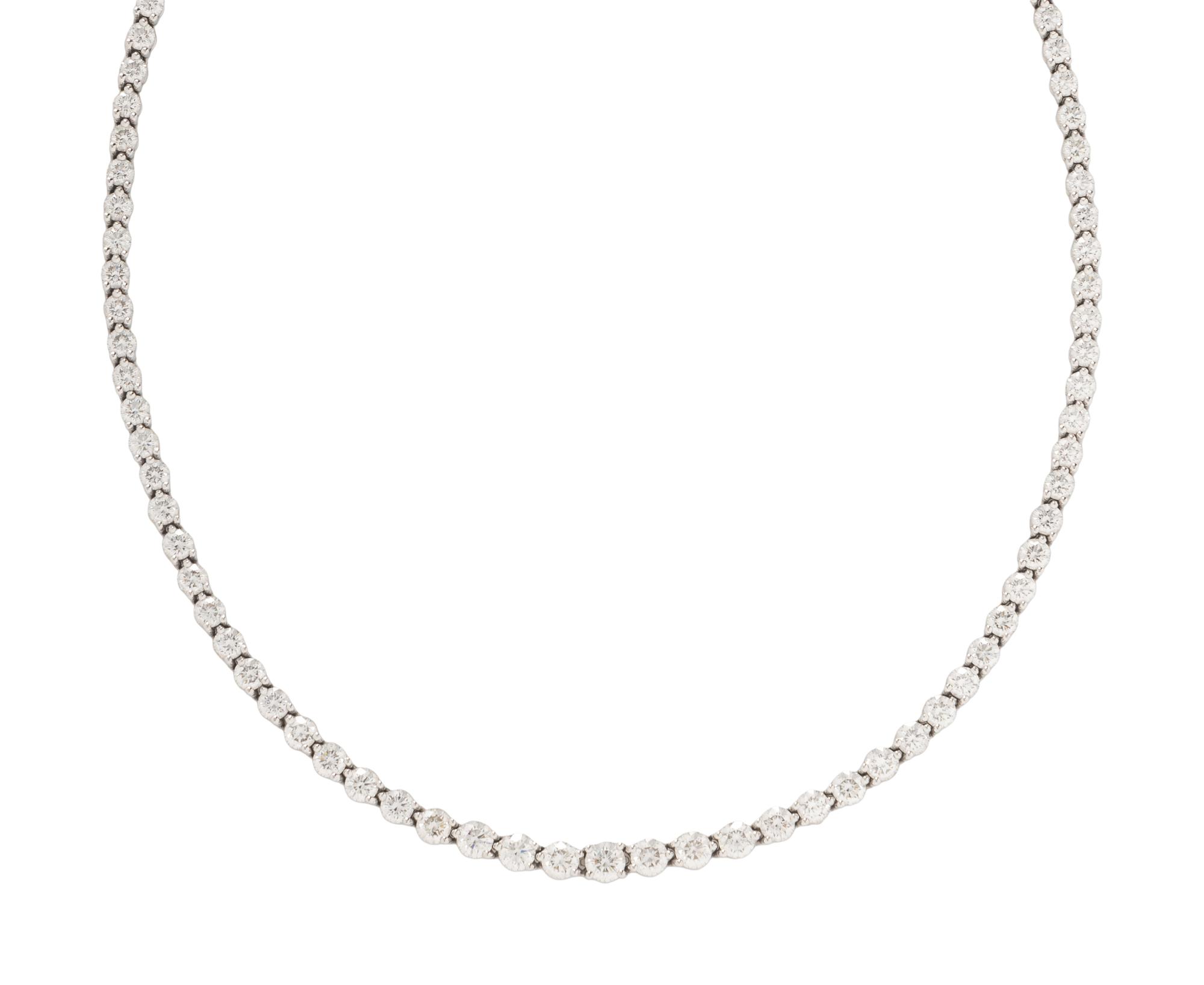TIFFANY & CO., DIAMOND AND PLATINUM 'VICTORIA' NECKLACE