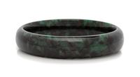 A Green Hardstone Bangle,
