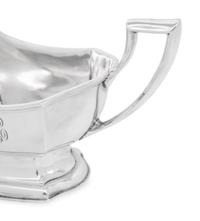 An American Silver Sauce Boat and Underplate