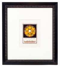 A Group of Four Engravings with Hand Coloring Each 8 7/8 x 6 3/4 inches (visible).