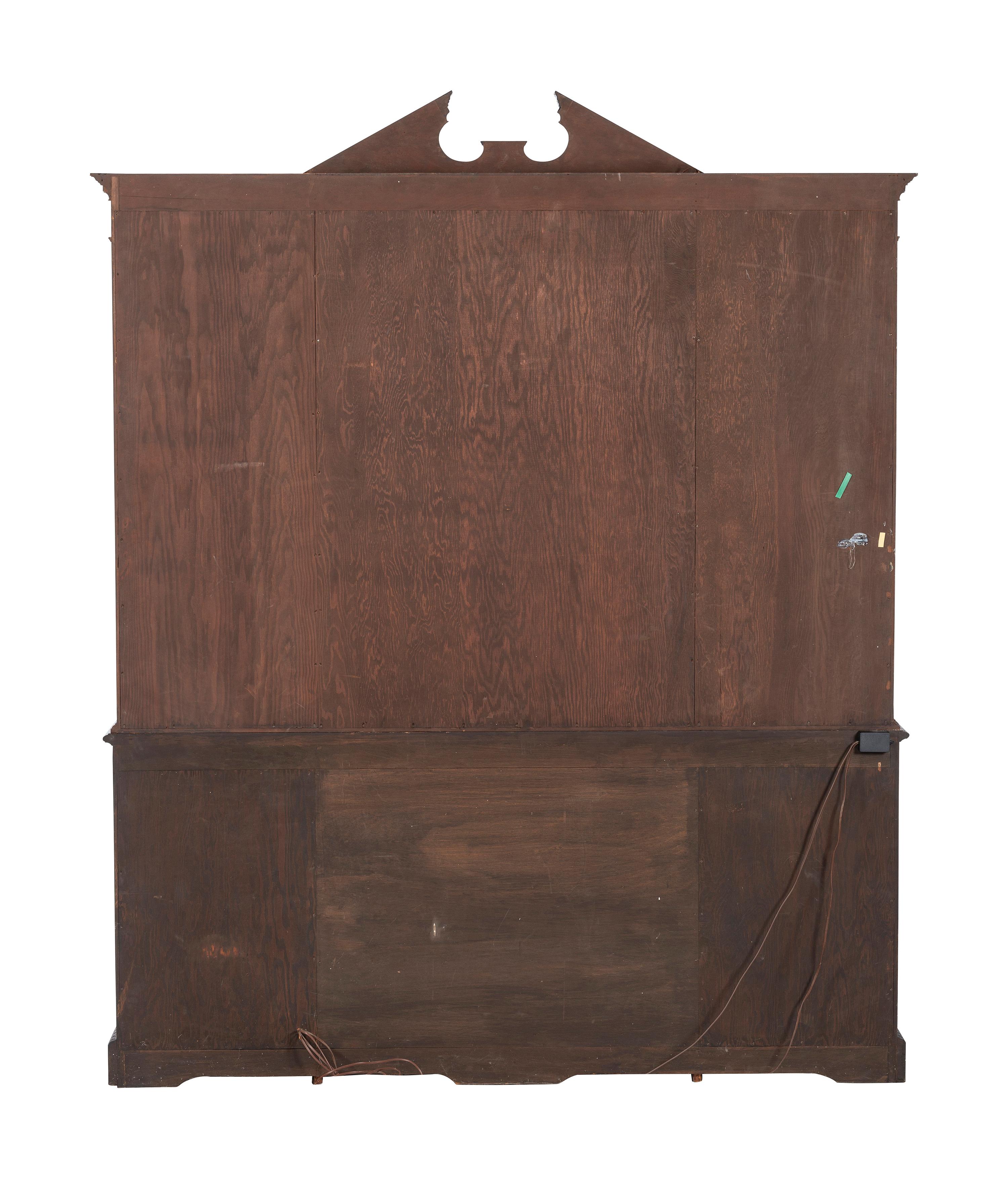 A George III Style Mahogany Breakfront Bookcase