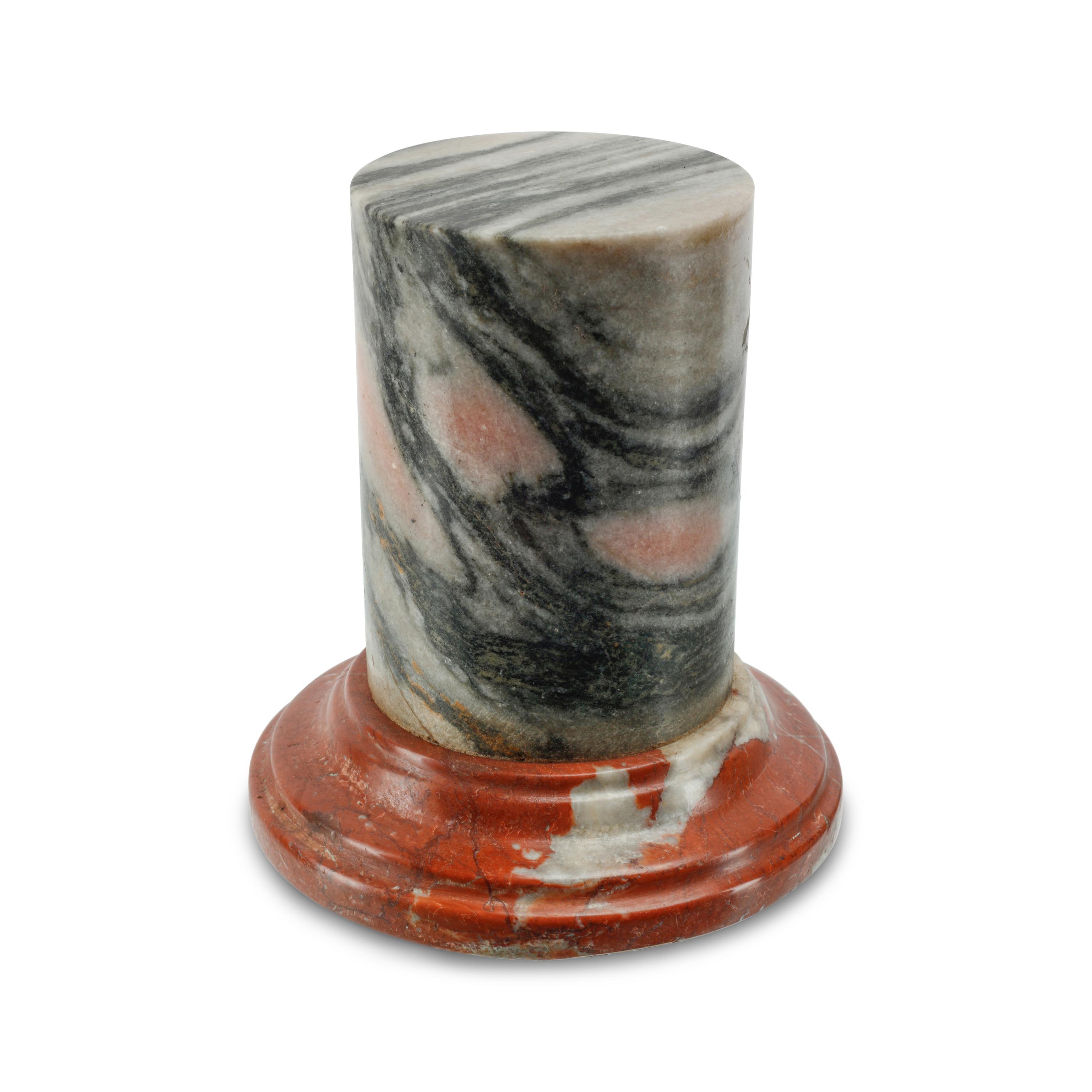 A Group of Italian Grand Tour Style Marble Miniature Columns