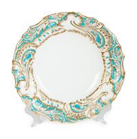 Twelve Gilman Collamore & Co. Minton Porcelain Luncheon Plates