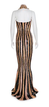 Lloyd Klein Couture Sequin Mermaid Halter, 2000s