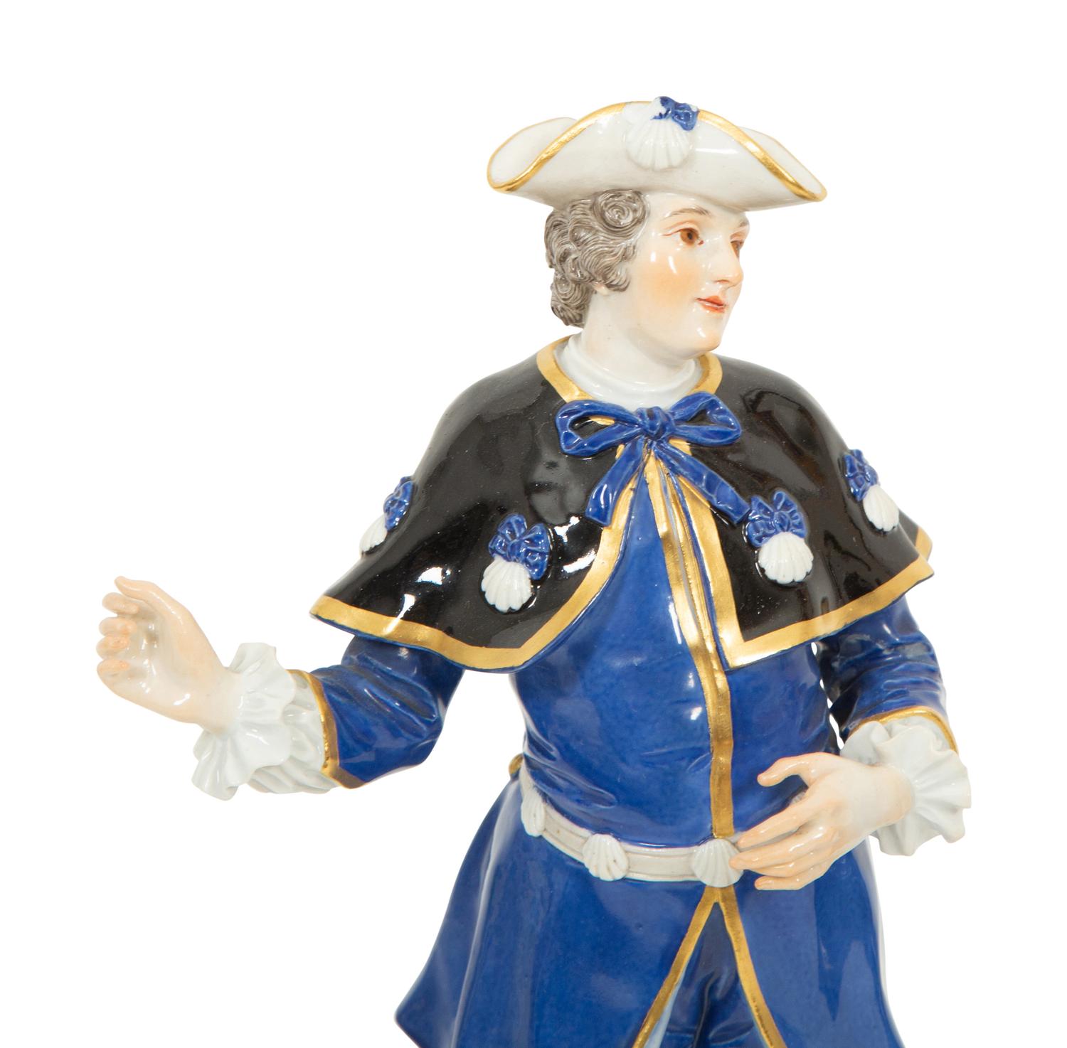 A Group of Six Meissen Porcelain Figures, including Woman with Golden Ball by Walter Schott
