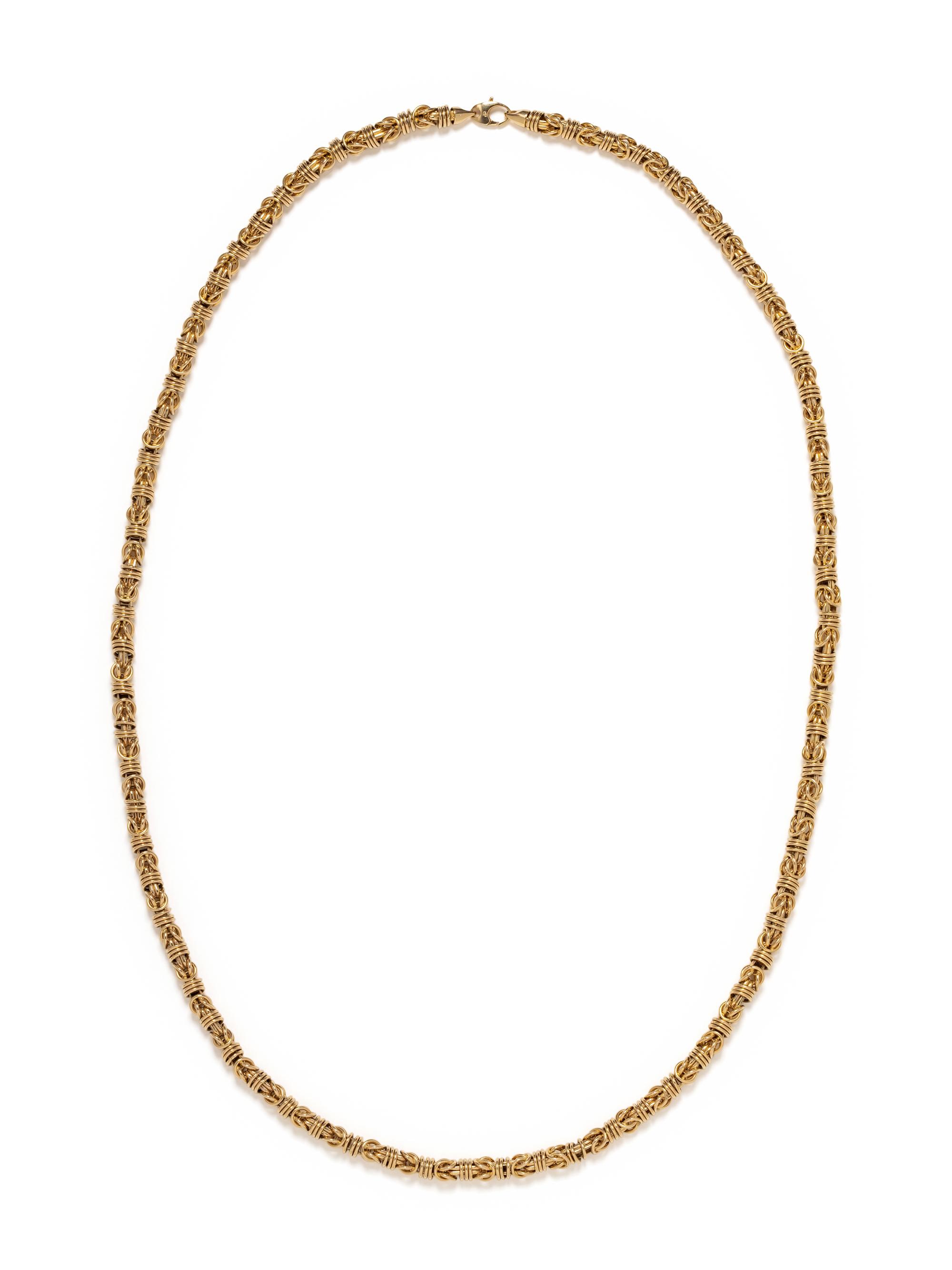 YELLOW GOLD LONGCHAIN NECKLACE