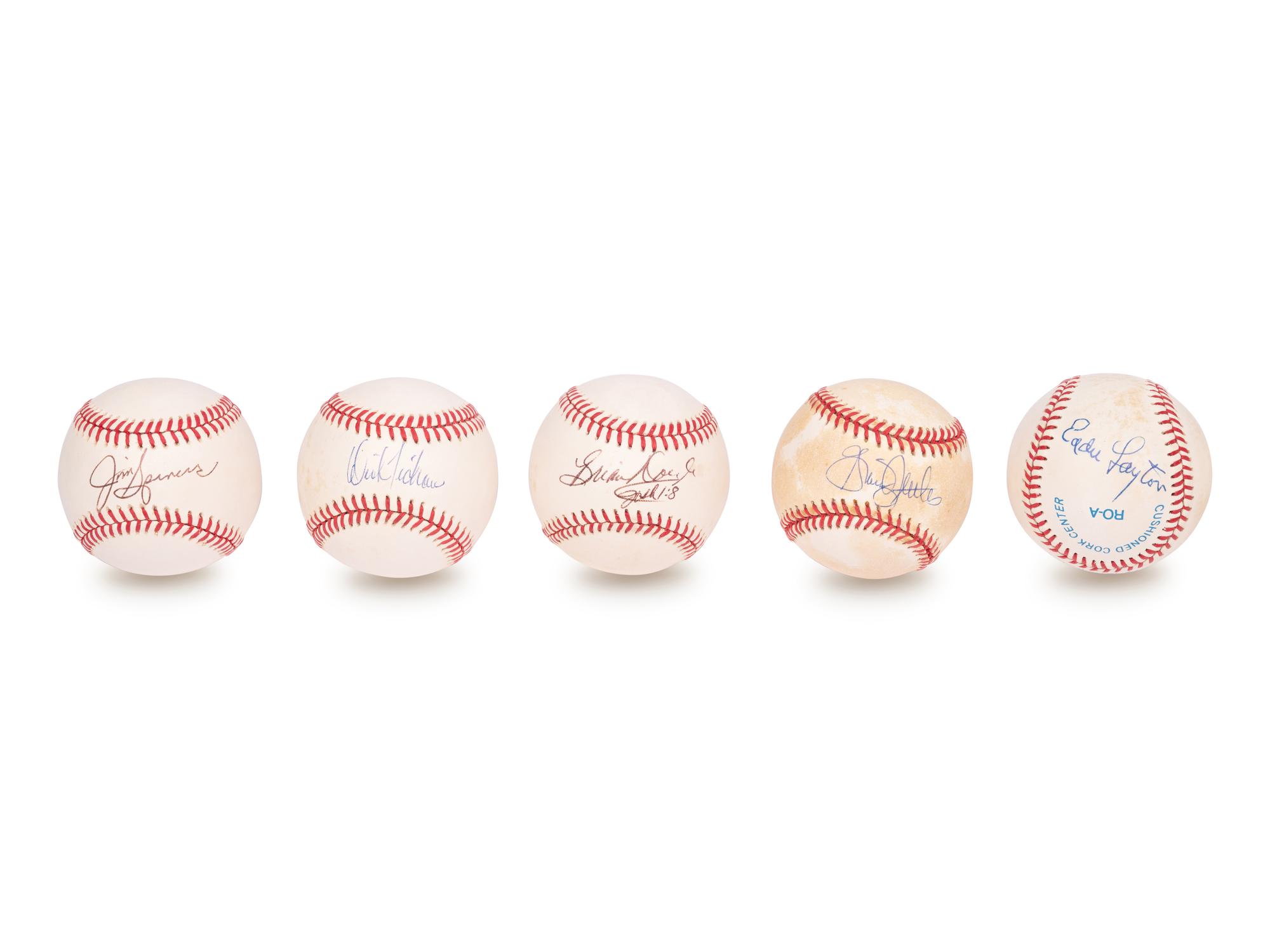 A Group of Over 70 New York Yankees Signed Autograph Baseballs,