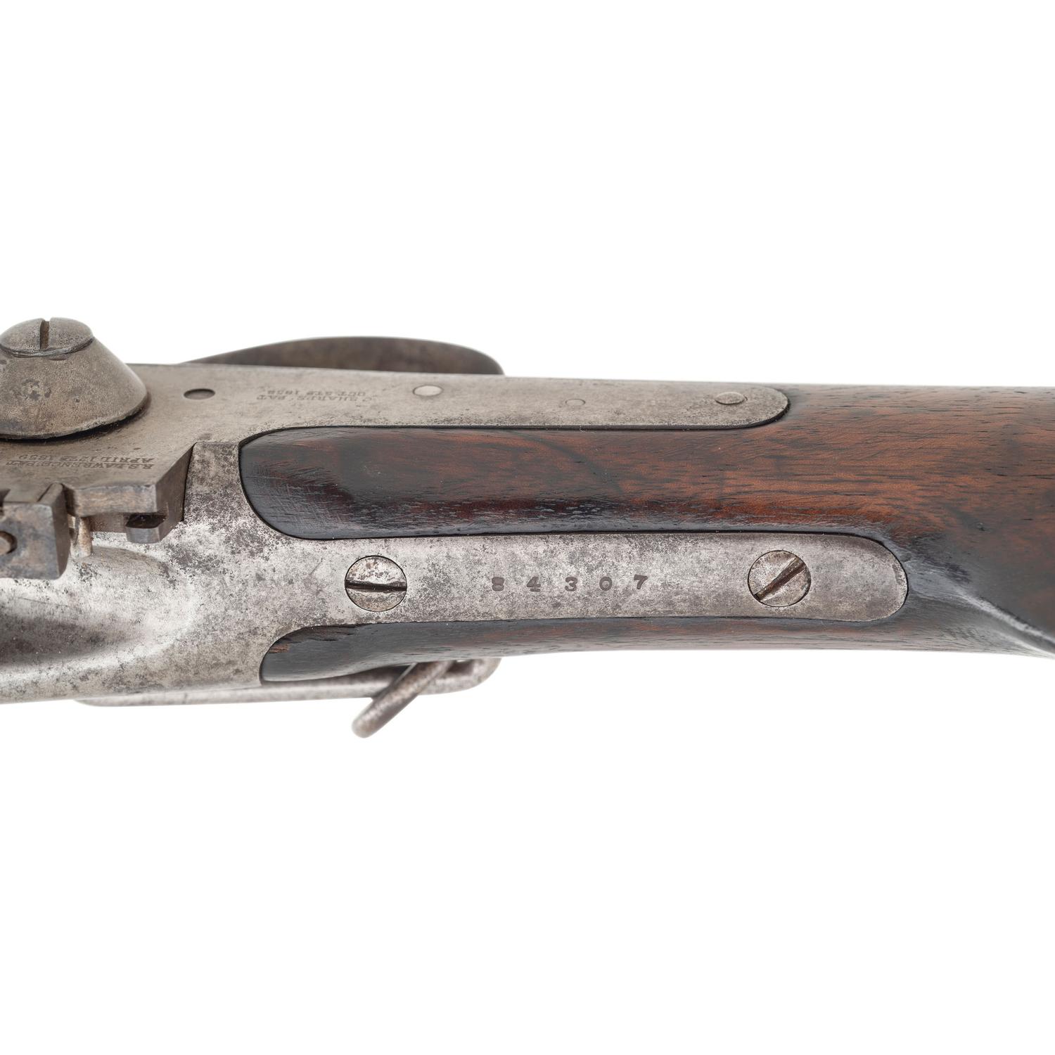 Transitional Sharps New Model 1863 Carbine with Patchbox Stock