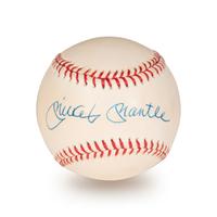 A Mickey Mantle Signed Autograph Baseball (Beckett Authentication Services Letter BAS Certified),