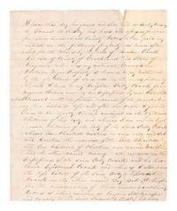 [ENSLAVEMENT]. Manuscript estate document outlining division of enslaved persons. 15 September 1846.