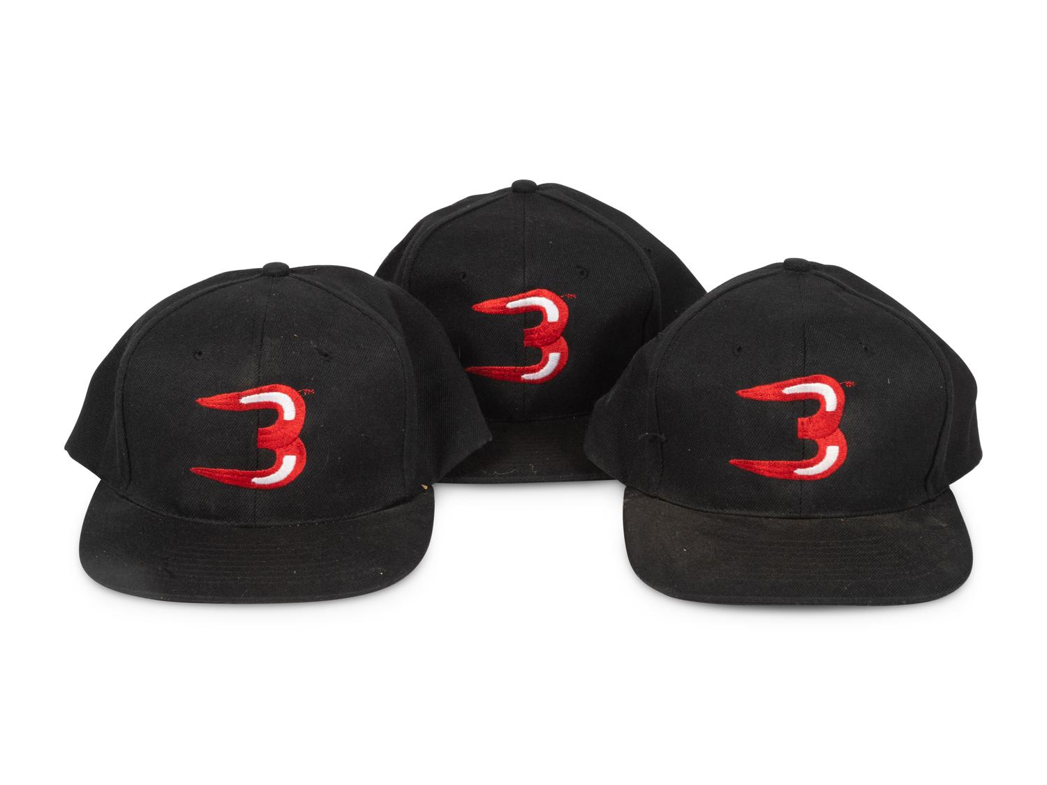 A Group of 10 Vintage Snapback Chicago Bulls Hats from the Collection of Sports Super Agent Steve Zucker,
