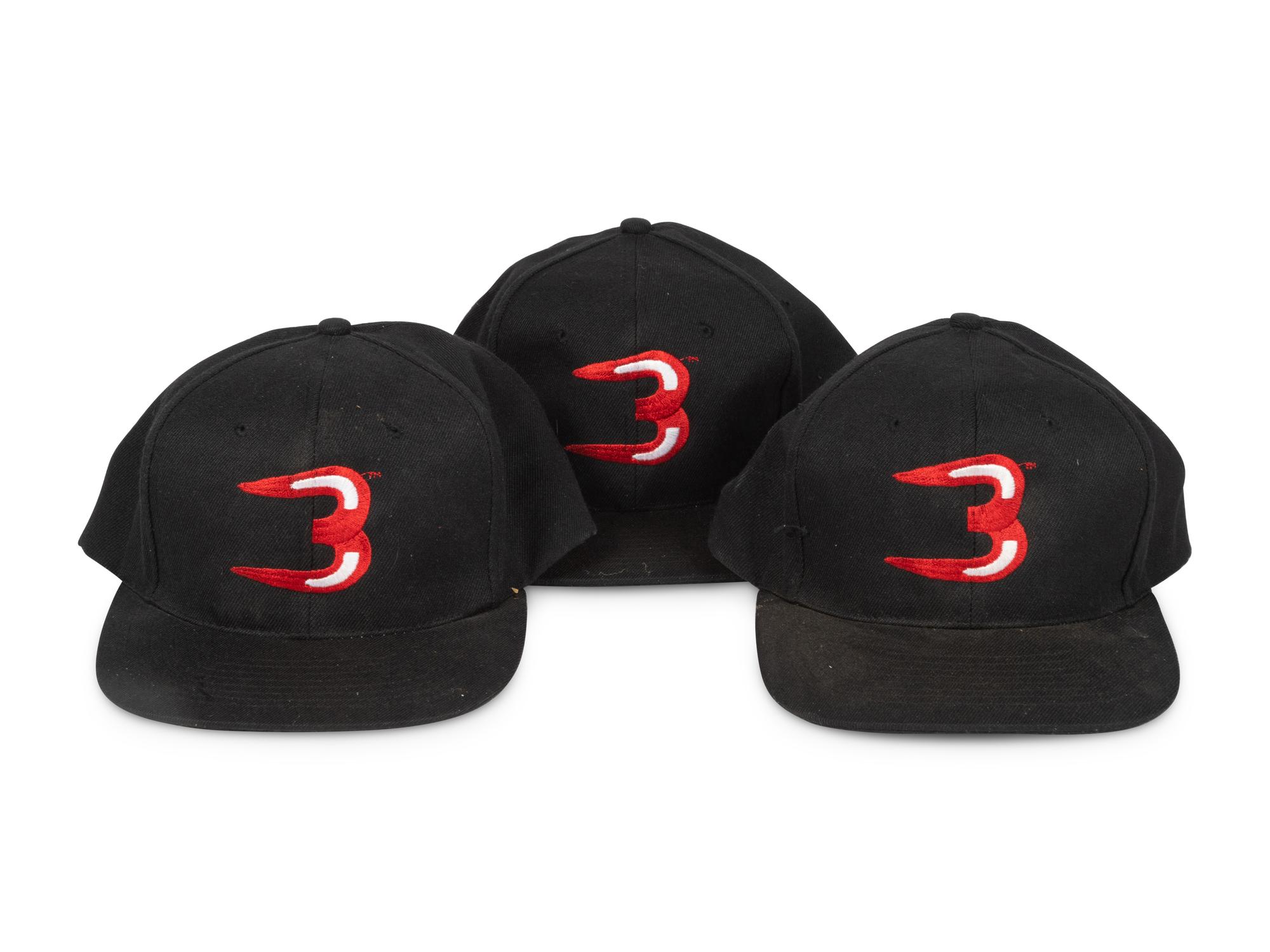 A Group of 10 Vintage Snapback Chicago Bulls Hats from the Collection of Sports Super Agent Steve Zucker,