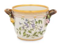 A Royal Copenhagen Flora Danica Porcelain Cache Pot