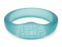 Teal Glass Bangle Bracelet