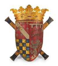 A Large English Tole Coat of Arms