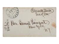 [CIVIL WAR]. STANTON, Edwin (1814-1869). Autograph letter signed ("Edwin M. Stanton") as Secretary of War, addressed to Edwards Pierrepont. Washington City, DC, 10 September 1862. With free franked envelope.