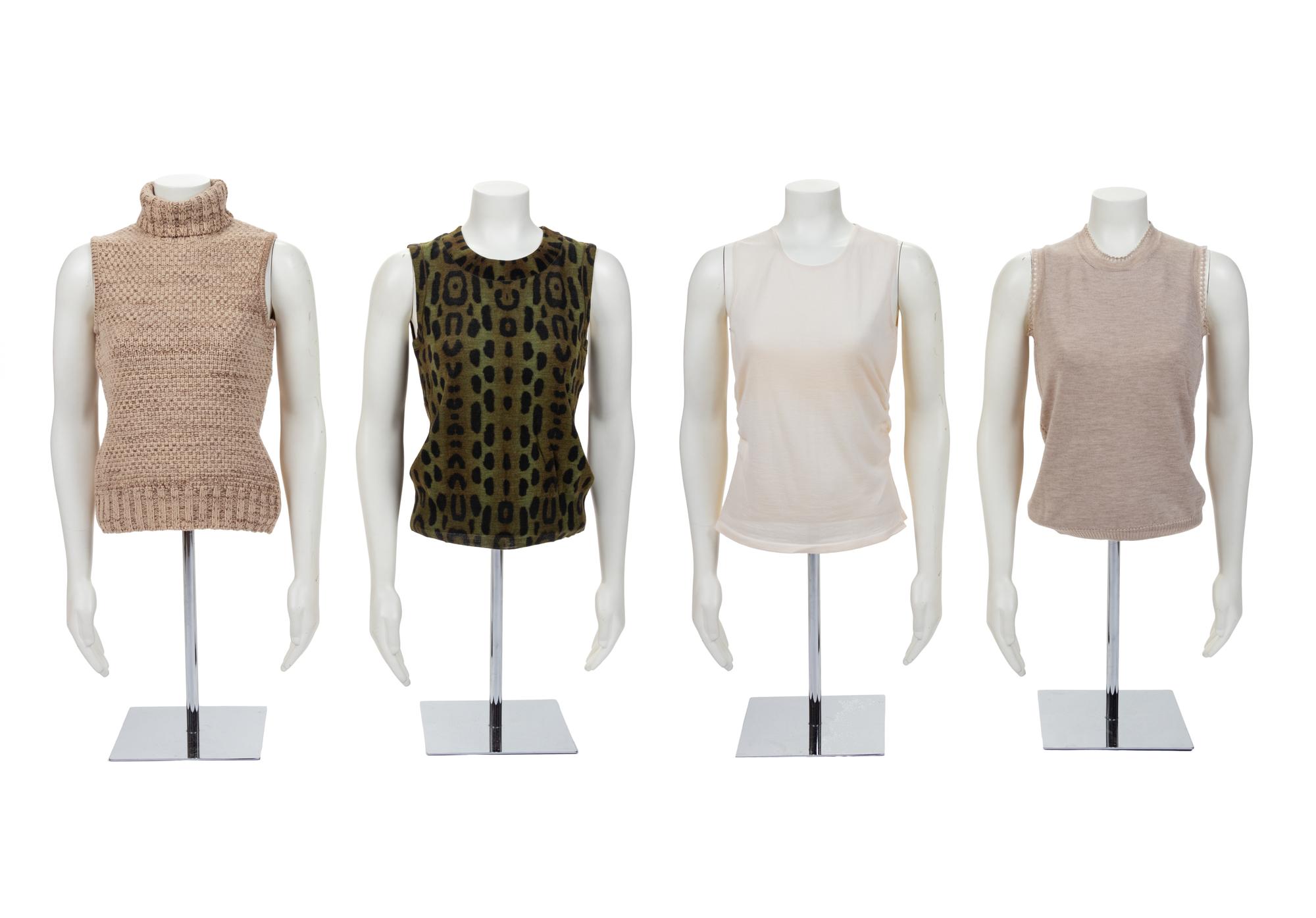 Four Oscar de la Renta Sleeveless Knit Tops, Fall 2006-Fall 2009
