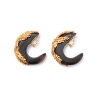 Three Jewelry Items: One Yves Saint Laurent Necklace, One Pair of Dominique Aurientis Ear Clips, and One Pair of Cummings Earrings, 1980s