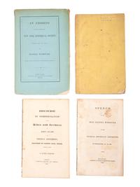 [WEBSTER, Daniel (1782-1852)]. A group of pamphlets and other ephemera, including gilt cast iron profile bust wall plaque.