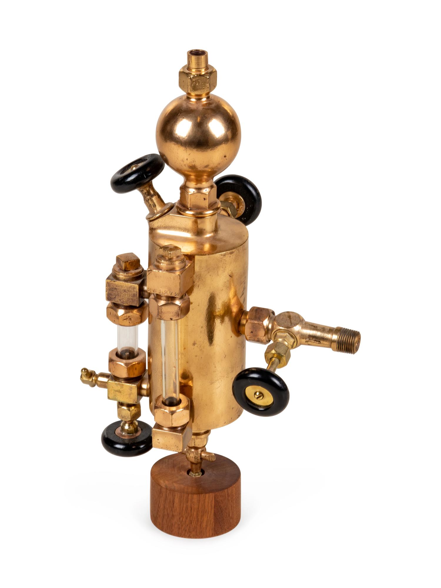 An American Brass Sight Feed Lubricator