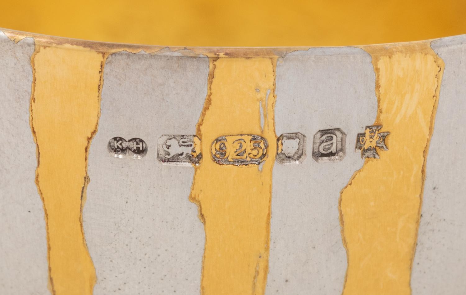 A Contemporary English Silver and Parcel Gilt Bowl