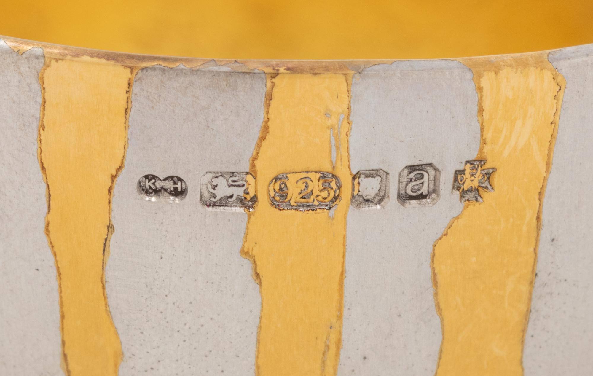 A Contemporary English Silver and Parcel Gilt Bowl