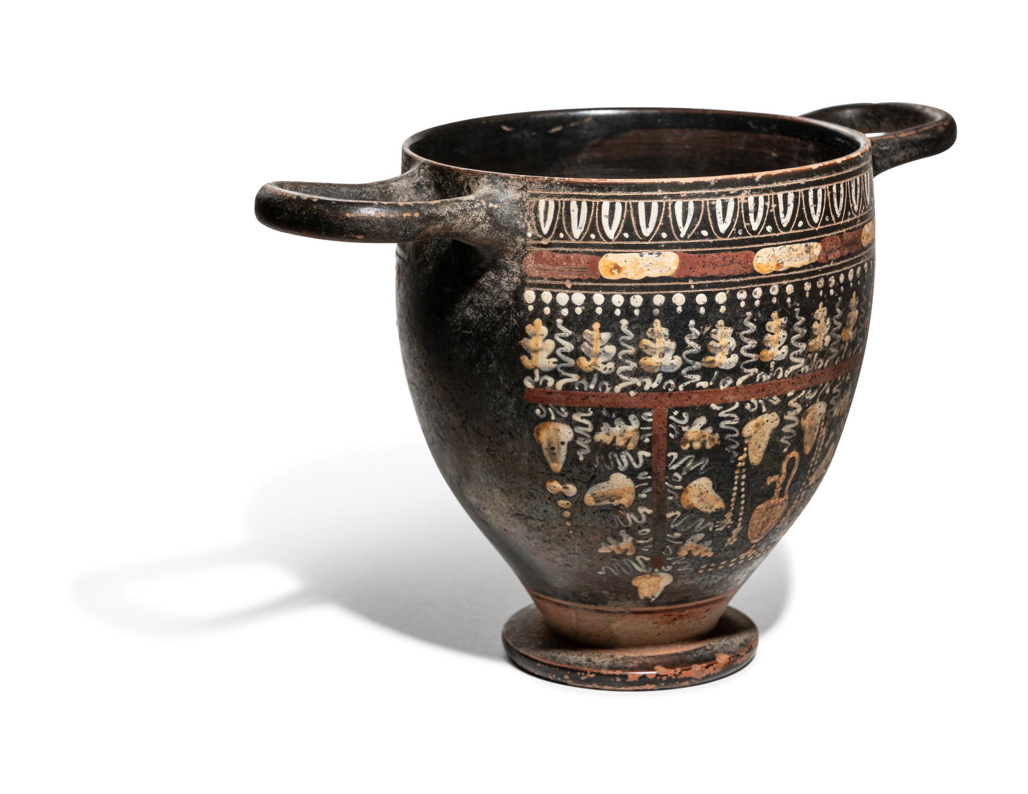 An Apulian Gnathian-Ware Skyphos