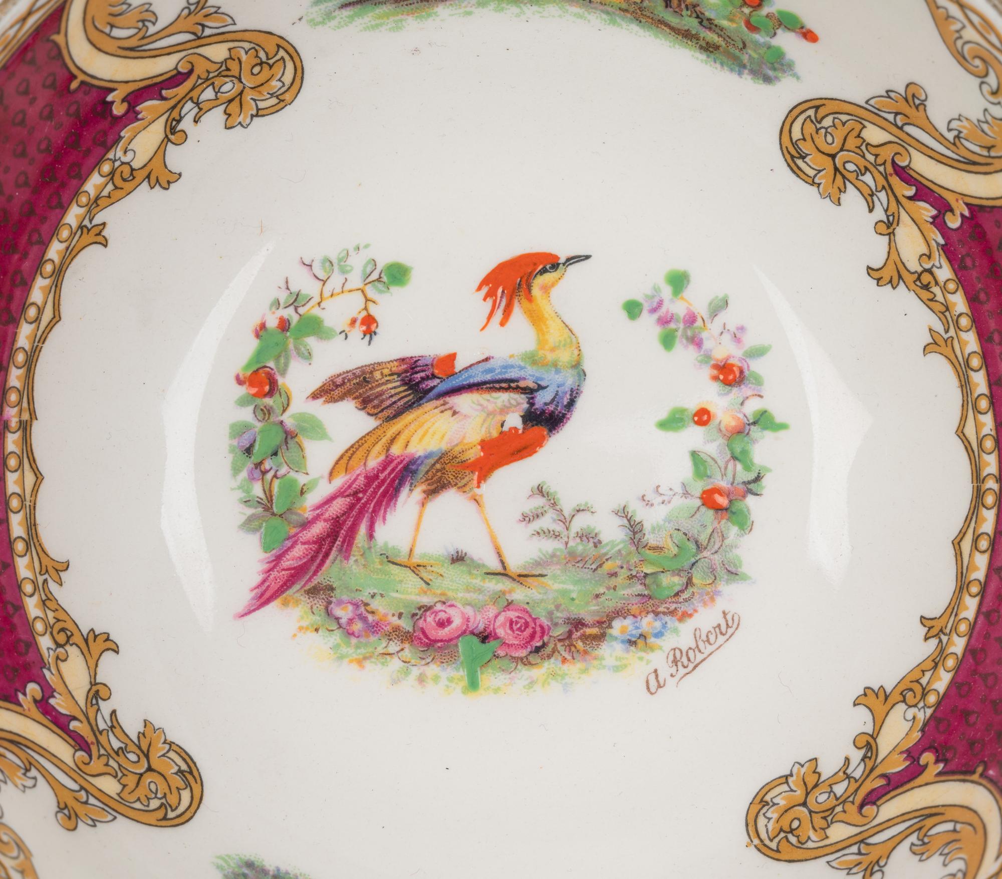 A Myott Staffordshire Chelsea Bird Partial Dinner Service