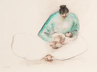R. C. Gorman (American, 1932–2005) — Mother and Child , 1978