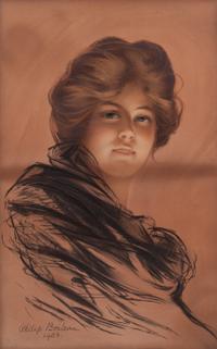 Philip Boilleau, (American/Canadian, 1864-1917), Portrait of a Young Woman, 1903