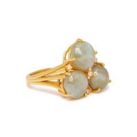 CAT'S EYE CHRYSOBERYL AND DIAMOND RING