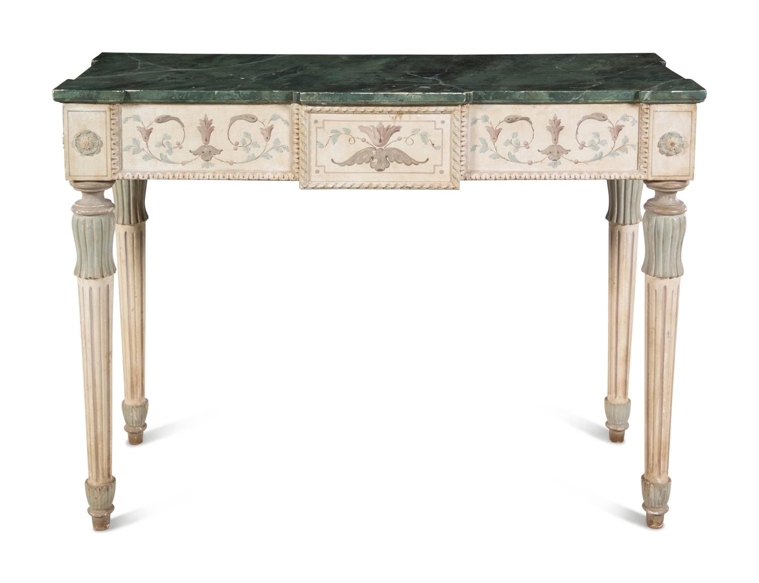 An Italian Painted Console Table