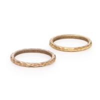 Tiffany & Co., Paloma Picasso, Pair of Hammered Gold Rings