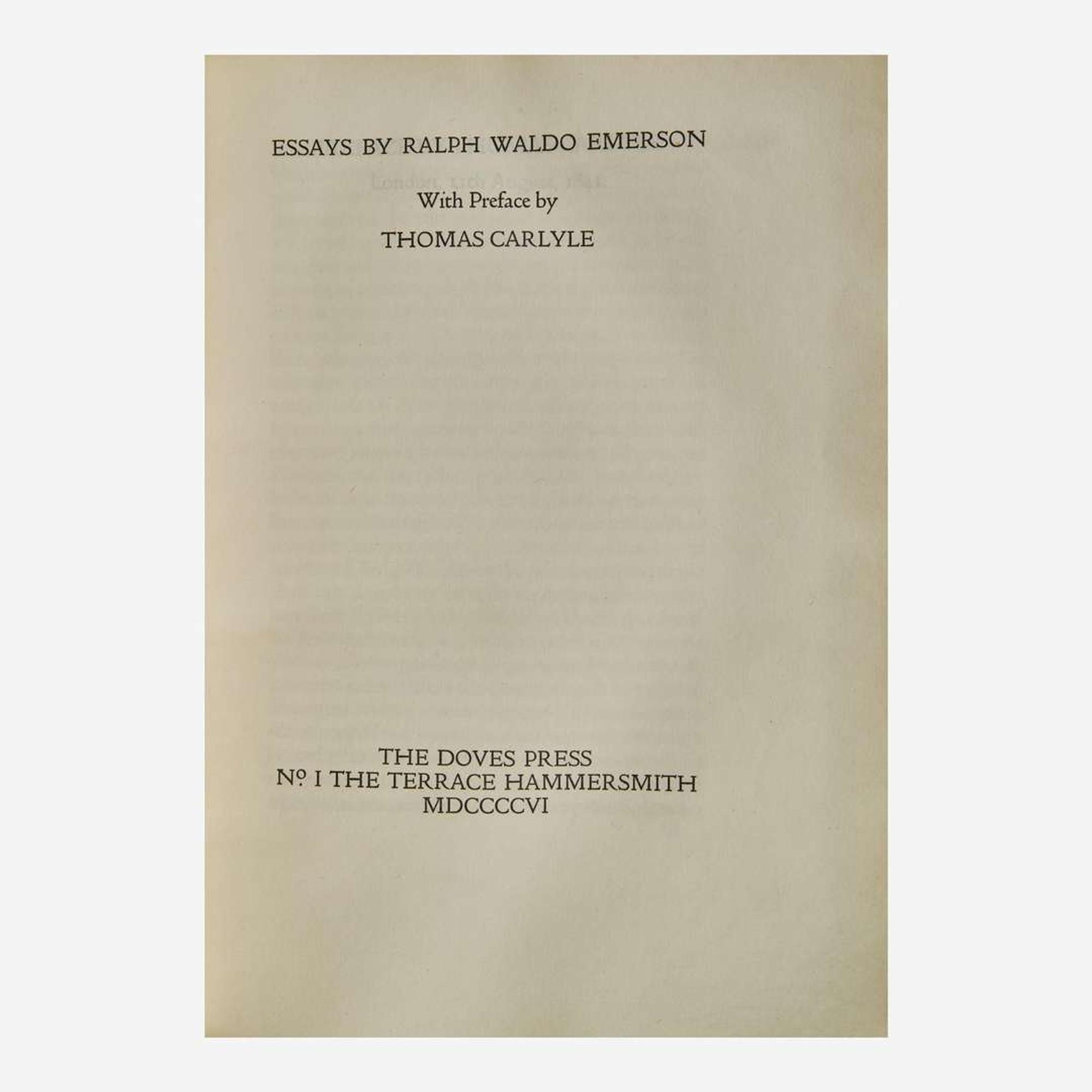 [Literature] Emerson, Ralph Waldo Essays