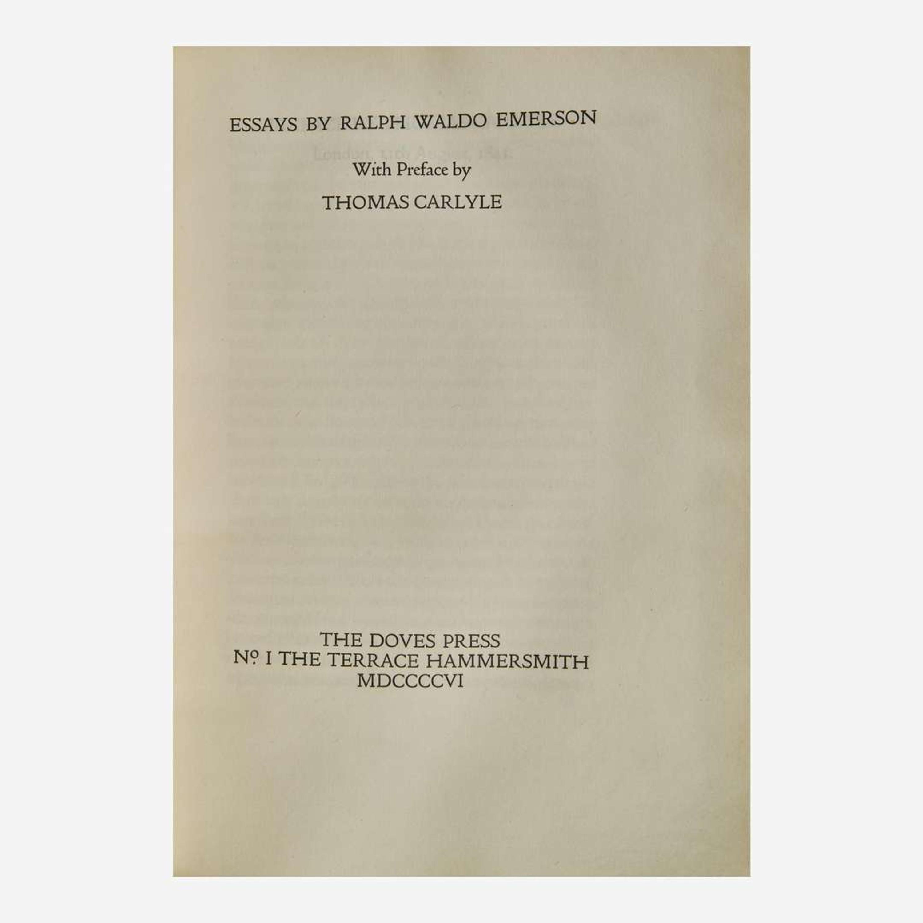 [Literature] Emerson, Ralph Waldo Essays
